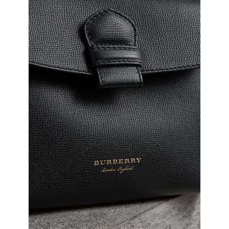 burberry small grainy leather tote black|burberry tote bag nylon.